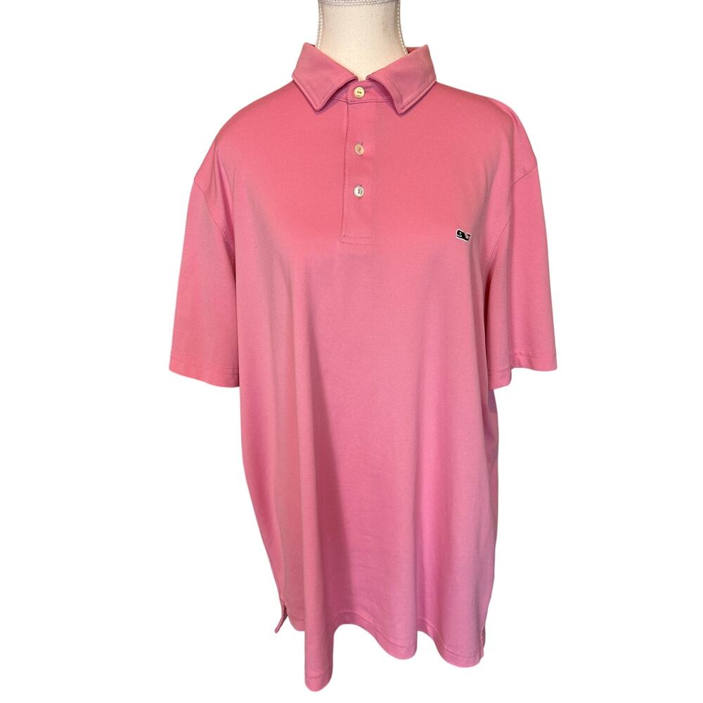 Vineyard Vines | Pink Men's Performance Polo | XL